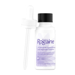 Rogaine dropper close-up showing liquid texture and precise dosing benefit