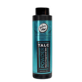 Rolda Men's Barber Talc Powder bottle close-up highlighting absorbent texture for post-shave freshness