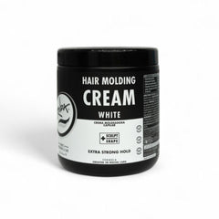 Rolda White Molding Hair Cream bottle shows all-day hold with natural finish.