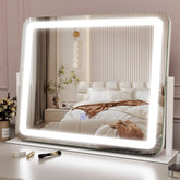 ROLOVE 22x17-inch lighted makeup mirror front view for full-face makeup