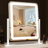 ROLOVE lighted makeup mirror front view for clear full-face visibility.