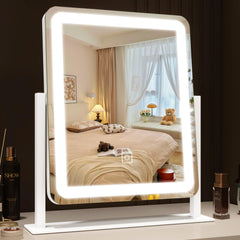 ROLOVE lighted makeup mirror front view for clear full-face visibility.