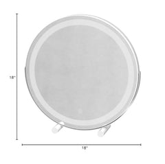 ROLOVE LED dimmable makeup mirror delivers warm to cool tones for versatile makeup application.