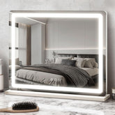 ROLOVE vanity mirror 23x18 front view shows full reflection for precise makeup application