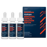 ROMAN minoxidil 5% bottle for at-home hair regrowth support.
