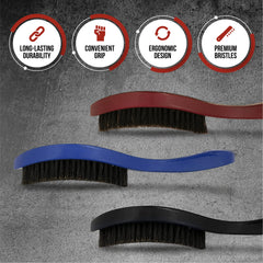 Roman-T 360 Wave Brush Hard provides firmer action for wave definition