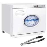 ROMECH 23L hot towel warmer front view with LED display aids precise heat control for spa service