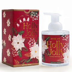 ROMIIE ZOI holly jolly foaming hand soap gift box ready for holiday gifting.