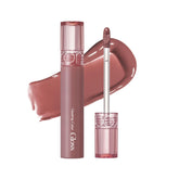 rom&nd Glasting Color Gloss 05 Dim Mauve bottle shows glassy, non-sticky shine