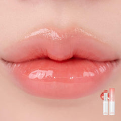 rom&nd Glasting Melting Balm 07 Mauve Whip lips-gloss close-up delivers dewy finish for everyday radiance.