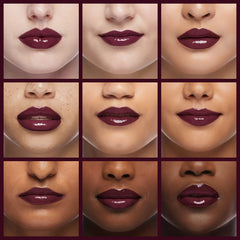 rom&nd Juicy Lasting Tint 17 Plum Coke lip swatch demonstrates buildable opacity