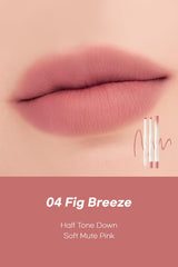 rom&nd Lip Mate Pencil 04 Fig Breeze texture swatch smooth glide and blendable color