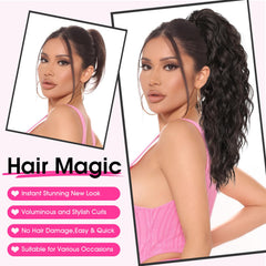 RONTAYA secure clip ponytail extension stays put throughout the day