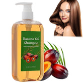 rooroopet Batana shampoo bottle showcasing nourishing formula for all hair types.