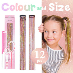 Rootoo 12pcs pack highlights multiple color options for bold party-ready looks.