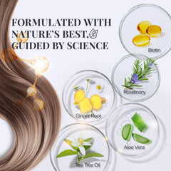 RootStim Biotin-Rosemary Shampoo ingredients—biotin, rosemary and saw palmetto support hair health.