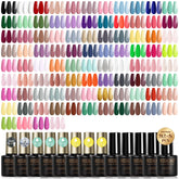 ROSALIND 100pcs gel nail polish set color palette with bright shades for any season