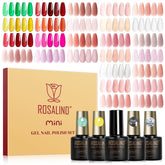 ROSALIND 30pcs jelly nail polish set bottle collection shows translucent shades for customizable DIY nails