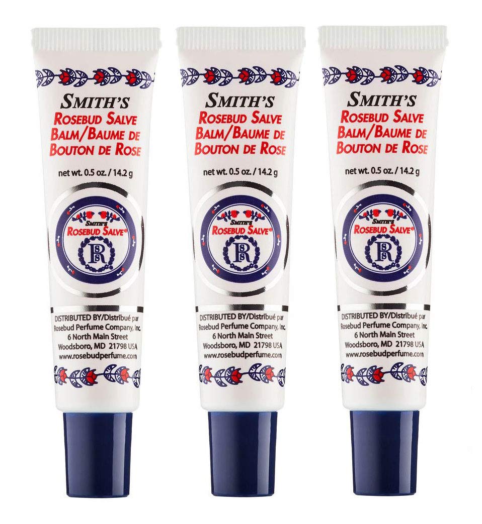Rosebud Perfume Original Rosebud Salve Tube Pack showcasing multitasker balm for lips and skin care.