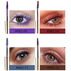 RoseFlower mascara on lashes close-up shows defined separation and color.