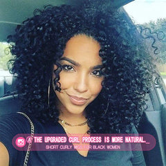 rosmile curly wig 15 inches length showcases versatile length for daily looks