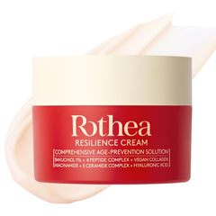 Rothea Resilience Cream bottle shown for daily anti-aging hydration