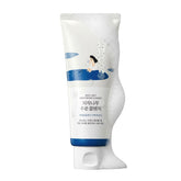 ROUND LAB Birch Juice Moisturizing Cleanser bottle closeup highlights gentle hydrating cleanse.
