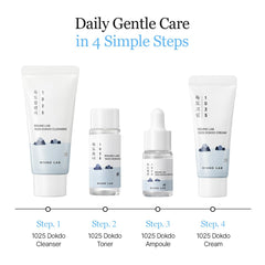 ROUND LAB Dokdo mini toner 20ml bottle emphasizes soothing hydration.