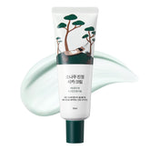 ROUND LAB Pine Calming Cica Cream bottle illustrating a calming skincare ritual