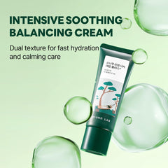 ROUND LAB Pine Cica Calming Cream Plus gel-cream swirl—lightweight hydration in action