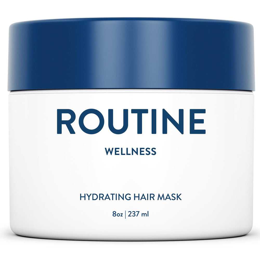 Routine Wellness Deep Conditioning Hair Mask bottle highlights unscented repair for hydrated, strengthened hair