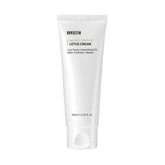 ROVECTIN Calming Lotus Cream jar close-up showing lightweight hydration for sensitive skin