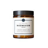 Rowe Casa Organics magnesium cream bottle shows a calming topical formula for relaxation