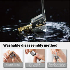 ROYAL Gold Nose Hair Trimmer battery-free operation in use during daily grooming