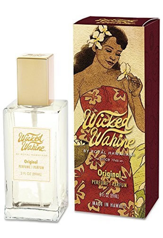 Royal Hawaiian Wicked Wahine perfume bottle, ideal for romantic evenings and confident everyday wear