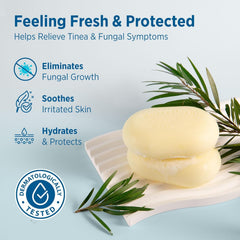 RoyceDerm Tea Tree Oil and Sulfur cleanser reducing impurities for refreshed skin.