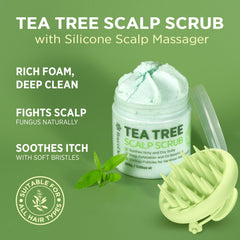 Close-up of exfoliating particles in Roycederm scrub for thorough cleansing.