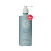 RŌZ Foundation Shampoo bottle front view highlighting vegan, color-safe formula.