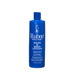 Rubee Magic Hand & Body Lotion applied on hands to deliver gentle moisture.
