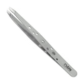 Rubis Hole Pattern Classic Slanted Tweezers for precise brow definition and hair removal