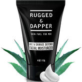 RUGGED & DAPPER Age Defense bottle closeup highlights rapid hydration for daily use