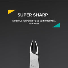 Rui Smiths cuticle nippers with a matte chrome grip for comfortable control