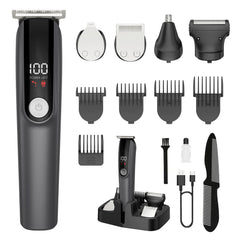 RUIBO 5-in-1 grooming kit heads for precise trimming and versatile styling options.