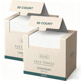 RUIJIU disposable face towels in pink packaging for easy daily cleansing.
