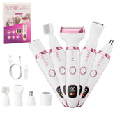 RUIM 5-in-1 women's electric razor kit for head-to-toe grooming including legs and face