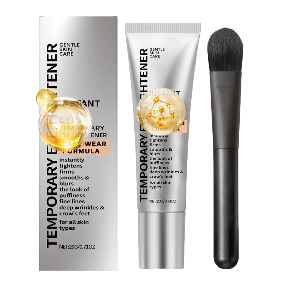 RuiMewK ruimewk instant eye-tightener cream brush shows precise application for quick smoothing.