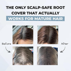 HairMagic+ buildable coverage smooths thinning areas with subtle volume.