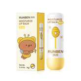 RUNBEN Kids Lip Balm tube close-up for smooth, moisturized lips.