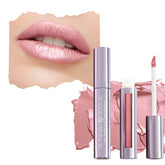 Runway Rogue Silk Glam Trophy Wife tube closeup shows long-wear frosted pink shade