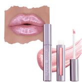 Runway Rogue LuxGloss Catwalk bottle close-up showing soft pastel-pink shimmer for everyday glamour